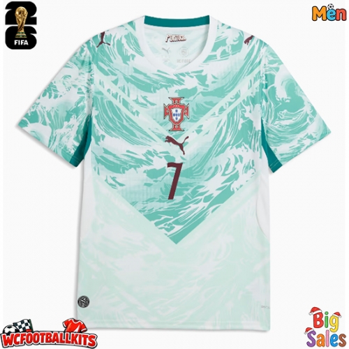 Portugal Cristiano Ronaldo #7 Replica Away Stadium Shirt World Cup 2026 Short Sleeve